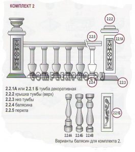 Балясина №2.2.4Б  (700х130х130)