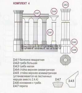 Стойка верхняя асимметричная №2.4.5  (350х260х110)