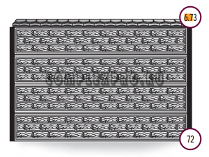 6.73 Оголовник забора "Черепица"