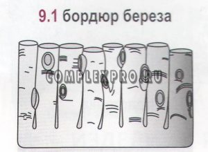 Бордюр  Берёза №9.1 (310х510х70)