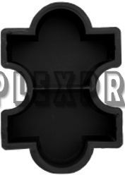 6/2-Мозаика гладкая половинки поперечные 6.0